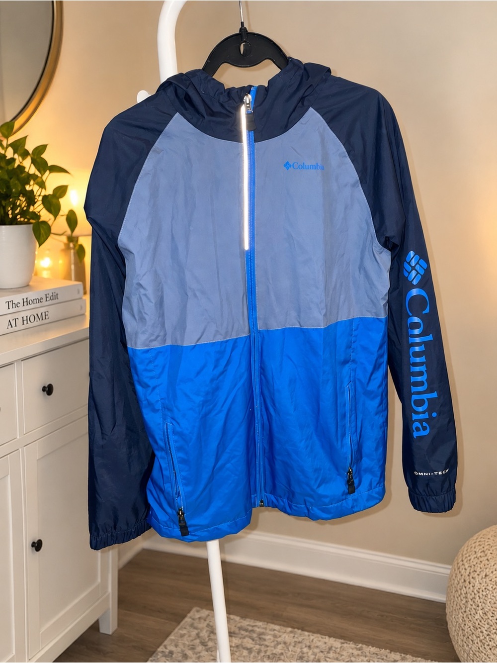 Columbia Blue Windbreaker Jacket